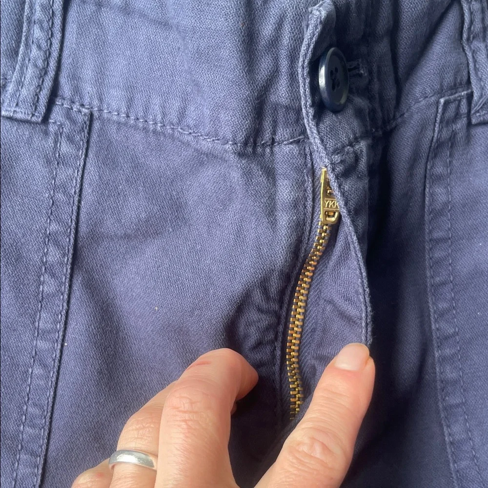 J. Crew Women’s Deep Blue Chino Cargo Pants, 00 size. - Picture 15 of 16